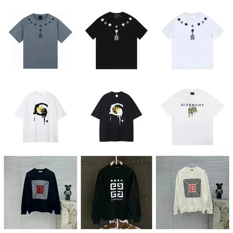 GIVENCHY Letter Lock Graffiti Short Sleeve T-shirt Long Sleeve Sweater  7529430867  