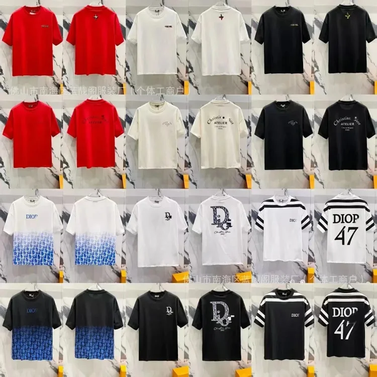  DIOR Short-sleeved popular T-shirt for men and women  7531385074  