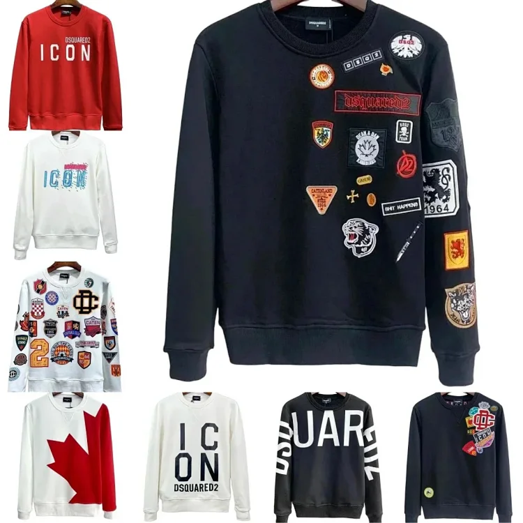  Dsquared2 Icon Patchwork Sweatshirt 40 styles     7617502218  